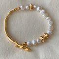 Baroque Pearl Chain Bracelet - DippedShop Wholesale - #3123