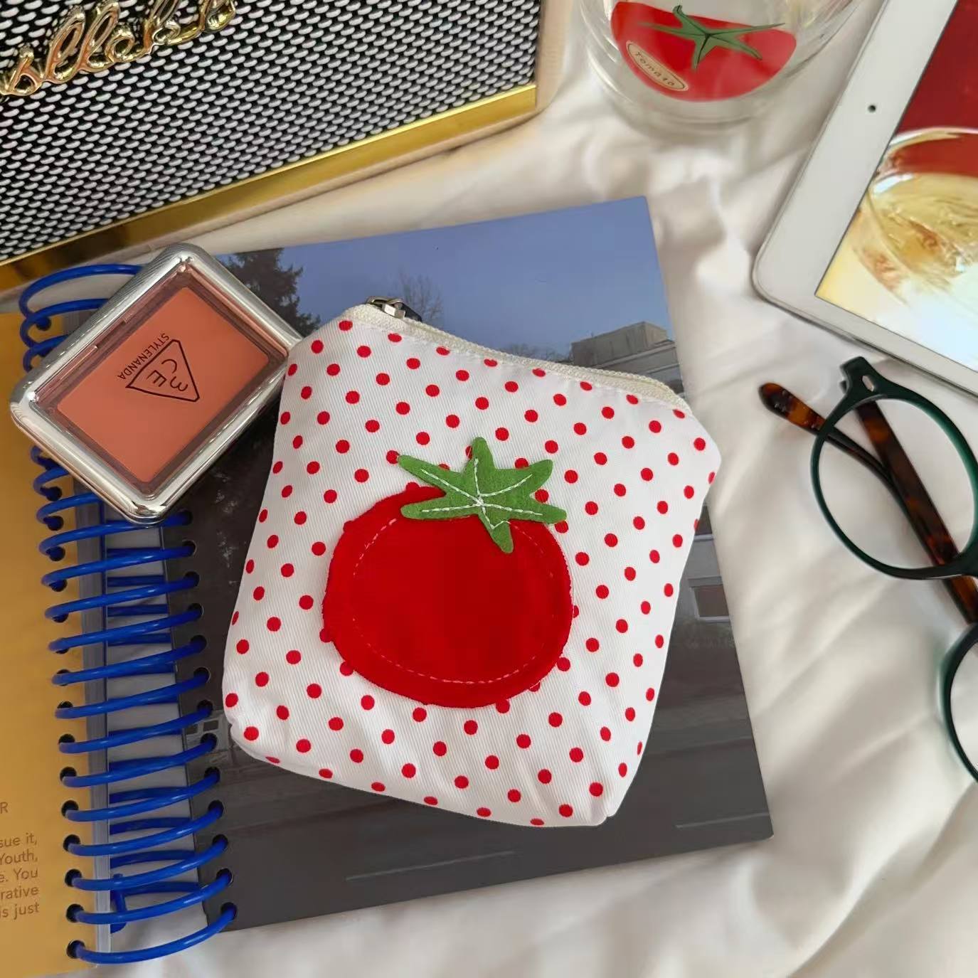 Cute Tomato Mini Coin Purse Wa - DippedShop Wholesale - #0963