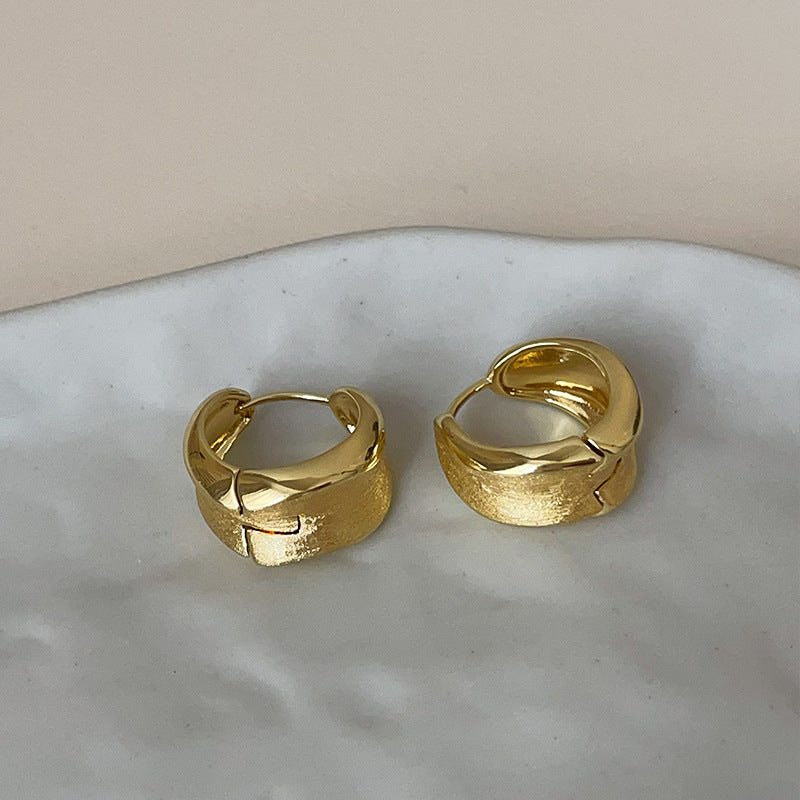 Minimalist Irregular Hoop Earrings - DippedShop Wholesale - #6771