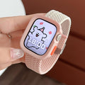 Color Block Nylon Weave Watch Band 6W6JWA141