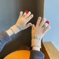 Cute Cartoon Thicken Plush Warm Knit Gloves 6W6GLO109