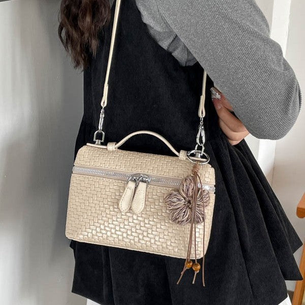 Retro Woven Square Case Crossbody Bag 6W10BBG1895