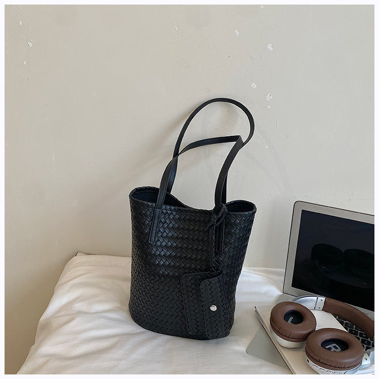 Fashion Woven Large Capacity Bucket - DippedShop Wholesale - #4131