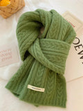 Mini Cable Knit Scarf - DippedShop Wholesale - #4899