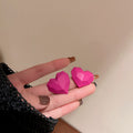 Trendy Rose Crystal Oval Drop Statement Earrings 6W6JER729
