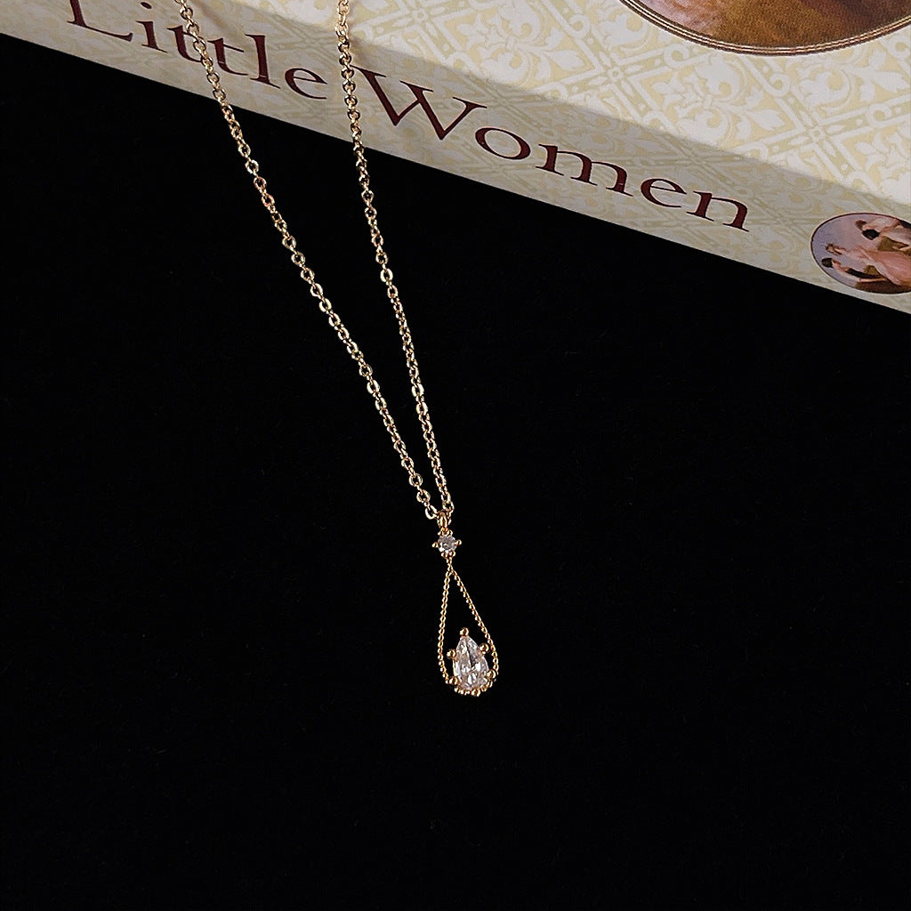 Minimalist Teardrop CZ Choker - DippedShop Wholesale - #9011