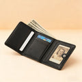 Vintage Leopard Print Tri-Fold Credit Card Wallet 6S10BWB85