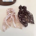 Vintage Flower Print Bow Elastic Scrunchies MK2BW6W6HSR69
