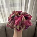 Flower Chiffon Hair Scrunchie - DippedShop Wholesale - #4387