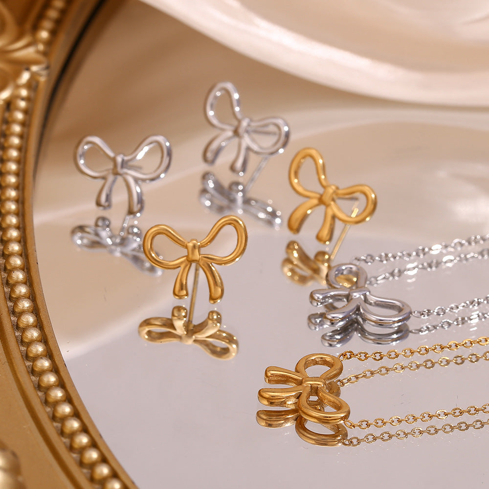 2+ Simple Sweet Bow Knot Necklaces DPJN2907