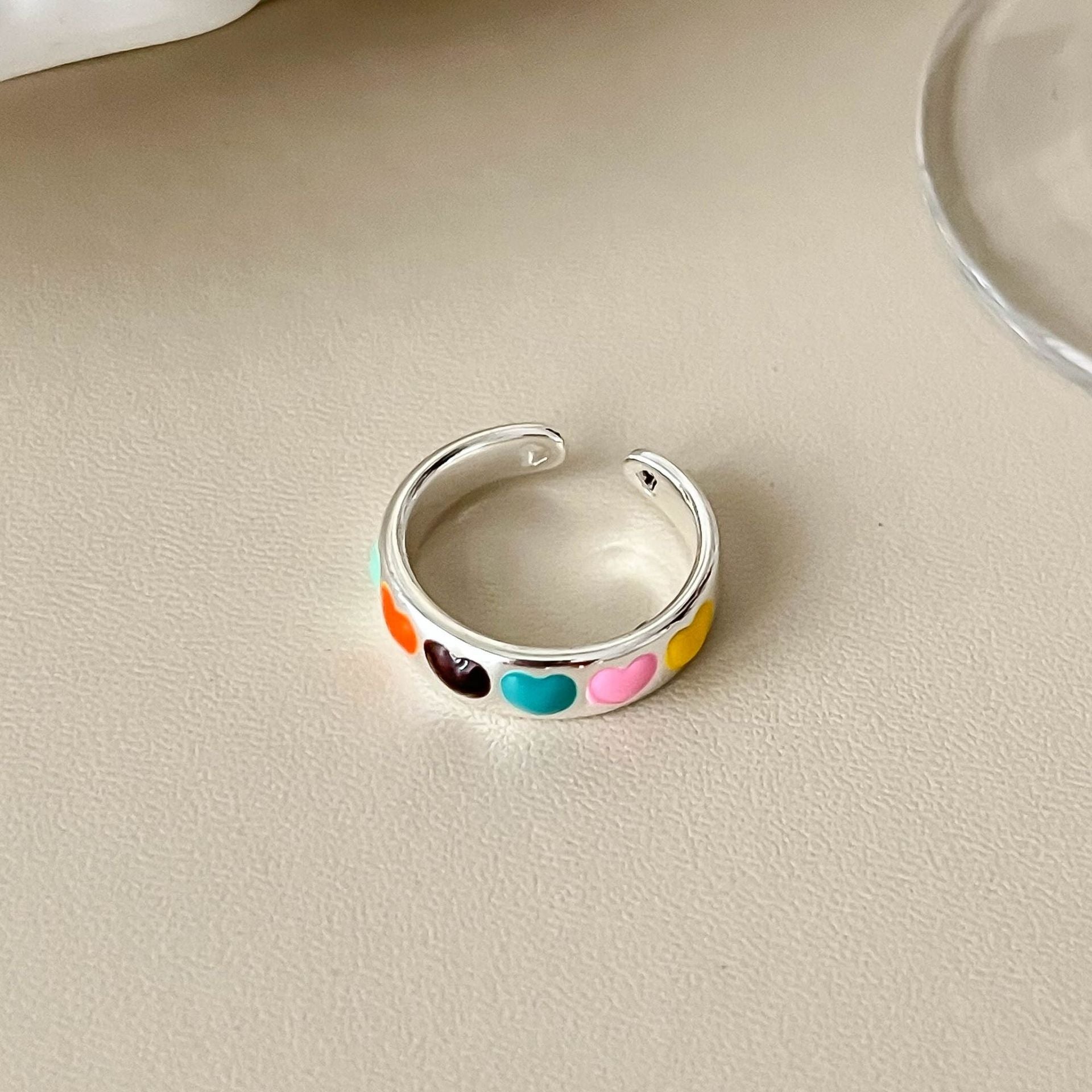 Stylish Gold Plated Diamond Open Ring 8ZA6JRG120T