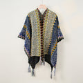 Boho Tassel Wavy Texture Knit Shawl Wrap 6W6NSC48