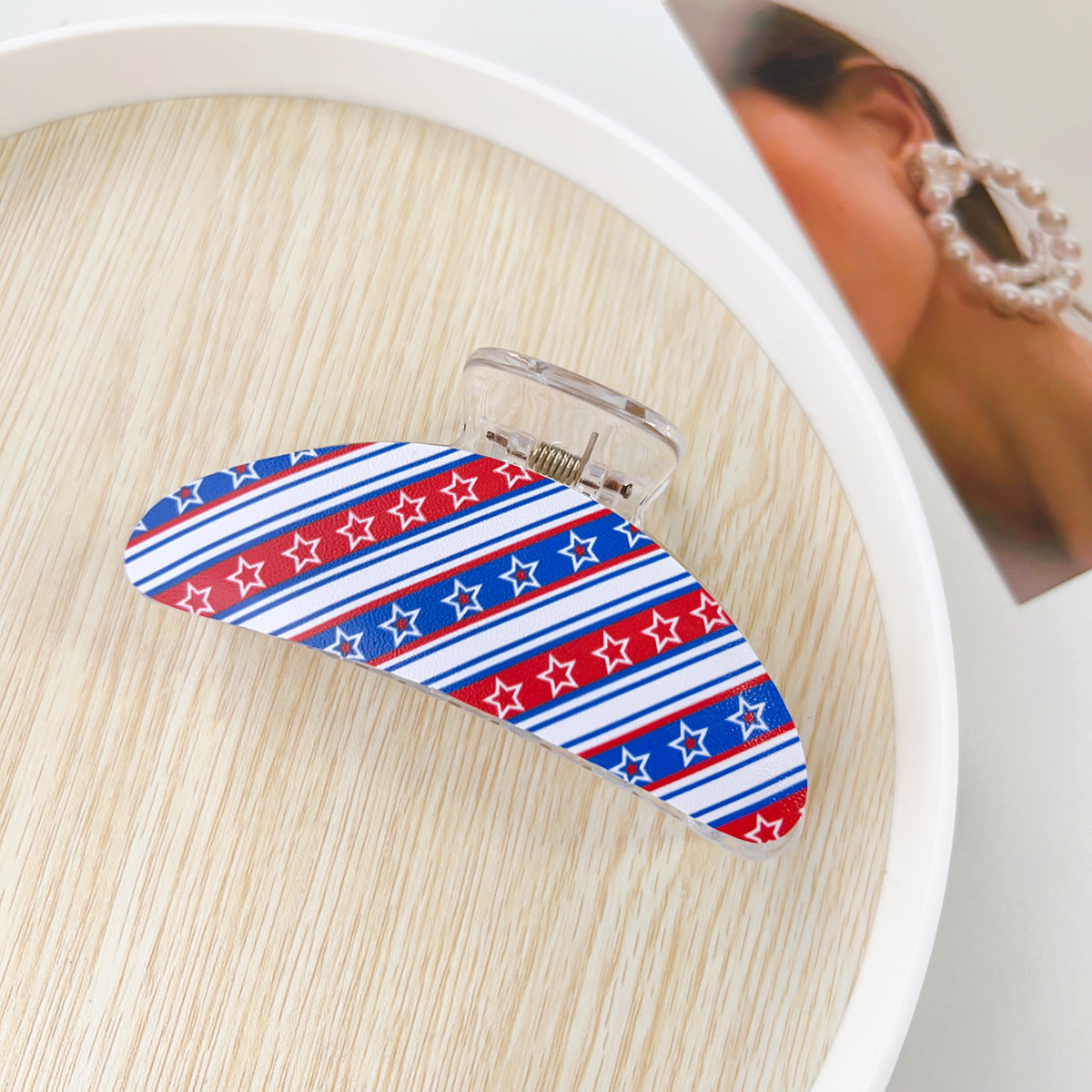 250th Anniversary USA Nonslip Hair Clips 8AS6HCP57T