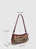 Retro Leopard Print Underarm Shoulder Bag 6W10BBG1388