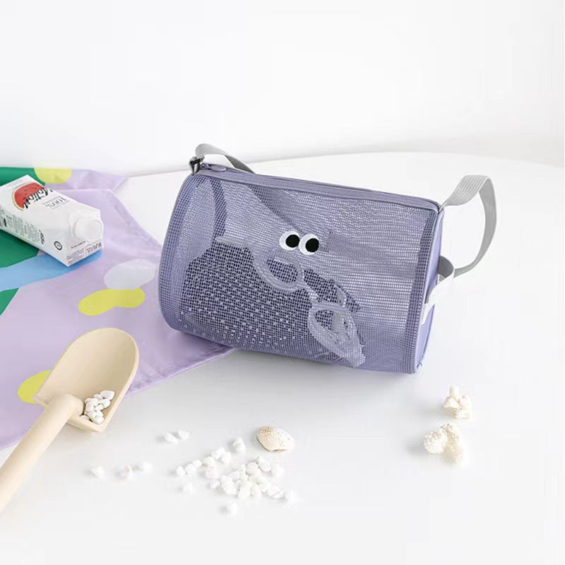 Simple Eye Embroidered Mesh Makeup Bag MK2BW6S10BOB116