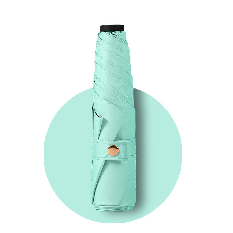 Minimalist Solid Color Portable Comapct Folding Umbrella DP26UL09