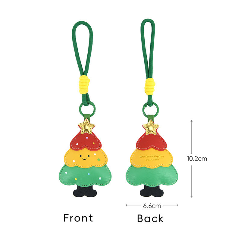 Cute Christmas Tree Reindeer Keychain Bag Charm 6W10BBC828