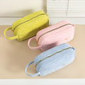 Minimalist Coduroy Solid Color Portable - DippedShop Wholesale - #3811