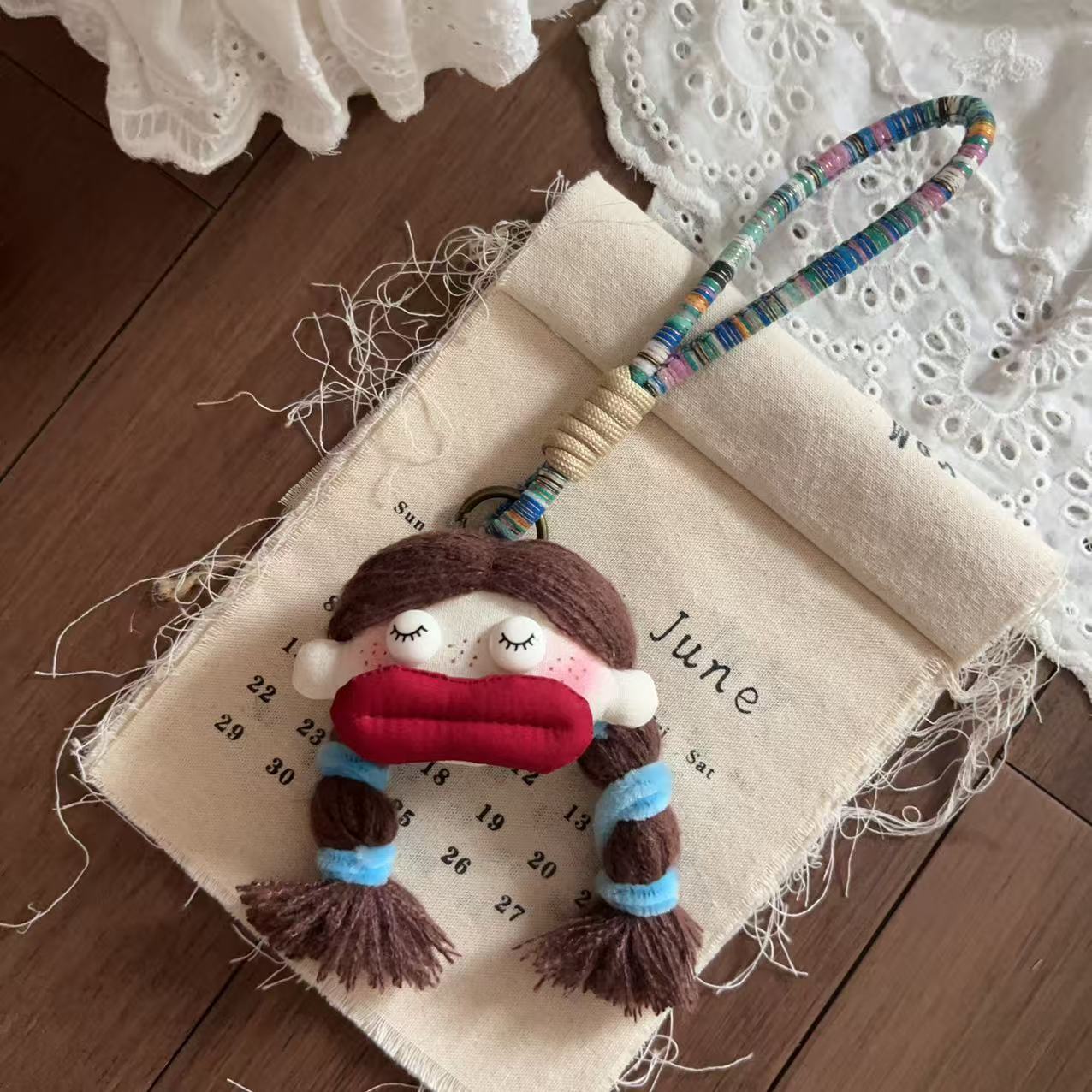 Cute Rabbit Doll Keychain Bag Charm 6W10BBC618