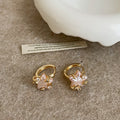 Star Pearl Dangle Hoop Earrings - DippedShop Wholesale - #5443