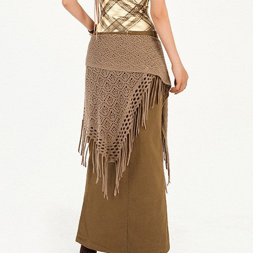 Boho Crochet Hollow Fringe Triangle Hip Wrap MK2BW6W1SL02