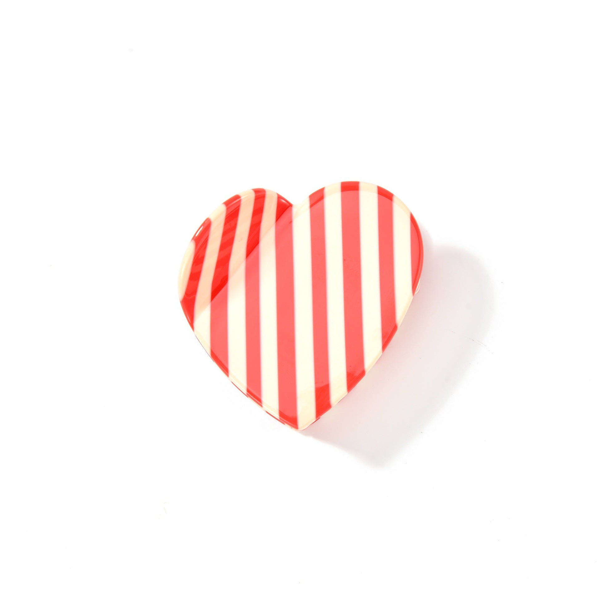 Minimalist Color Block Striped Acetate Hair Claw 8AS6HCP317T