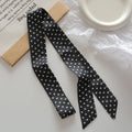 Fashion Polka Dots Narrow Soft Silk Scarf MK2BLW6W6NSI63
