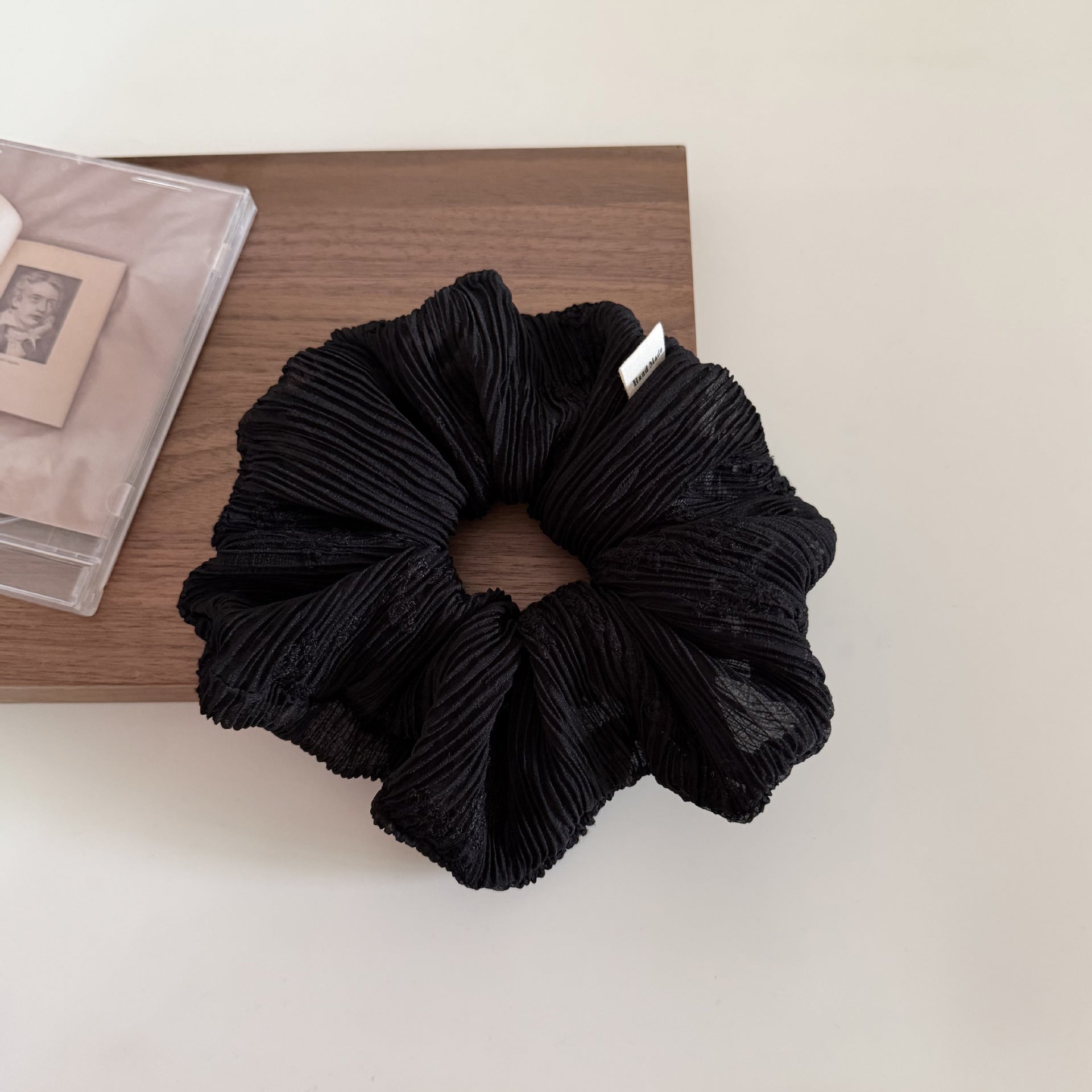 Elegant Floral Embroidery Ruffled Hair Scrunchies MK2BW6W6HSR80