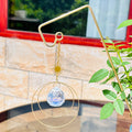 Gold Concentric Circles Sun Crystal Suncatcher 6H7HLS228