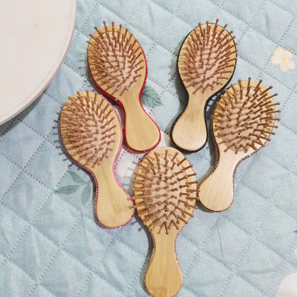 Glitter Rhinestonr Anti-Static Cushion Hair Brush 6C5CB164