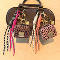 Stylish Leopard Handbag Pendant Keychain Bag Charm 6W10BBC378