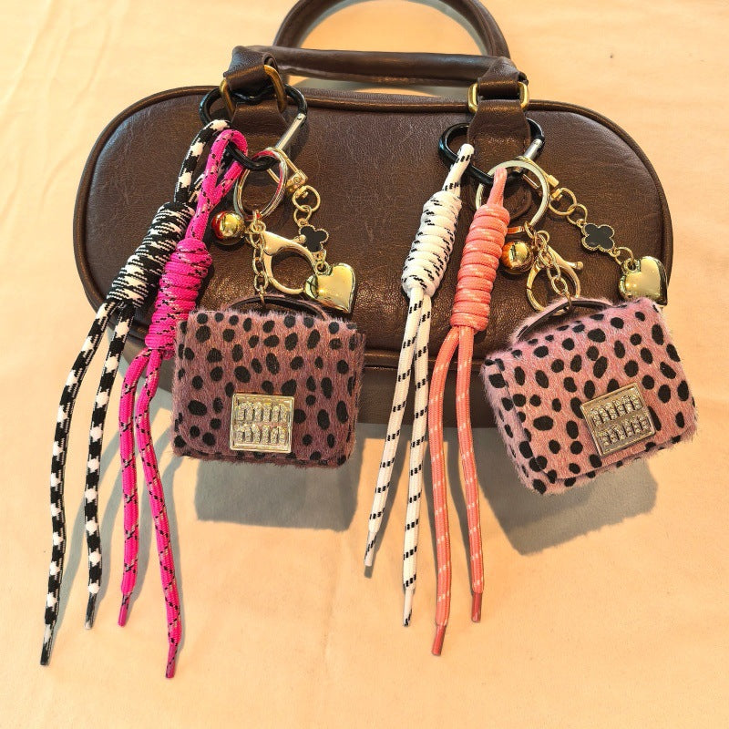 Stylish Leopard Handbag Pendant Keychain Bag Charm 6W10BBC378