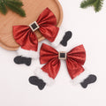 Funny Sparkly Christmas Velvet Ribbon Hair Clip 6W6HPN98