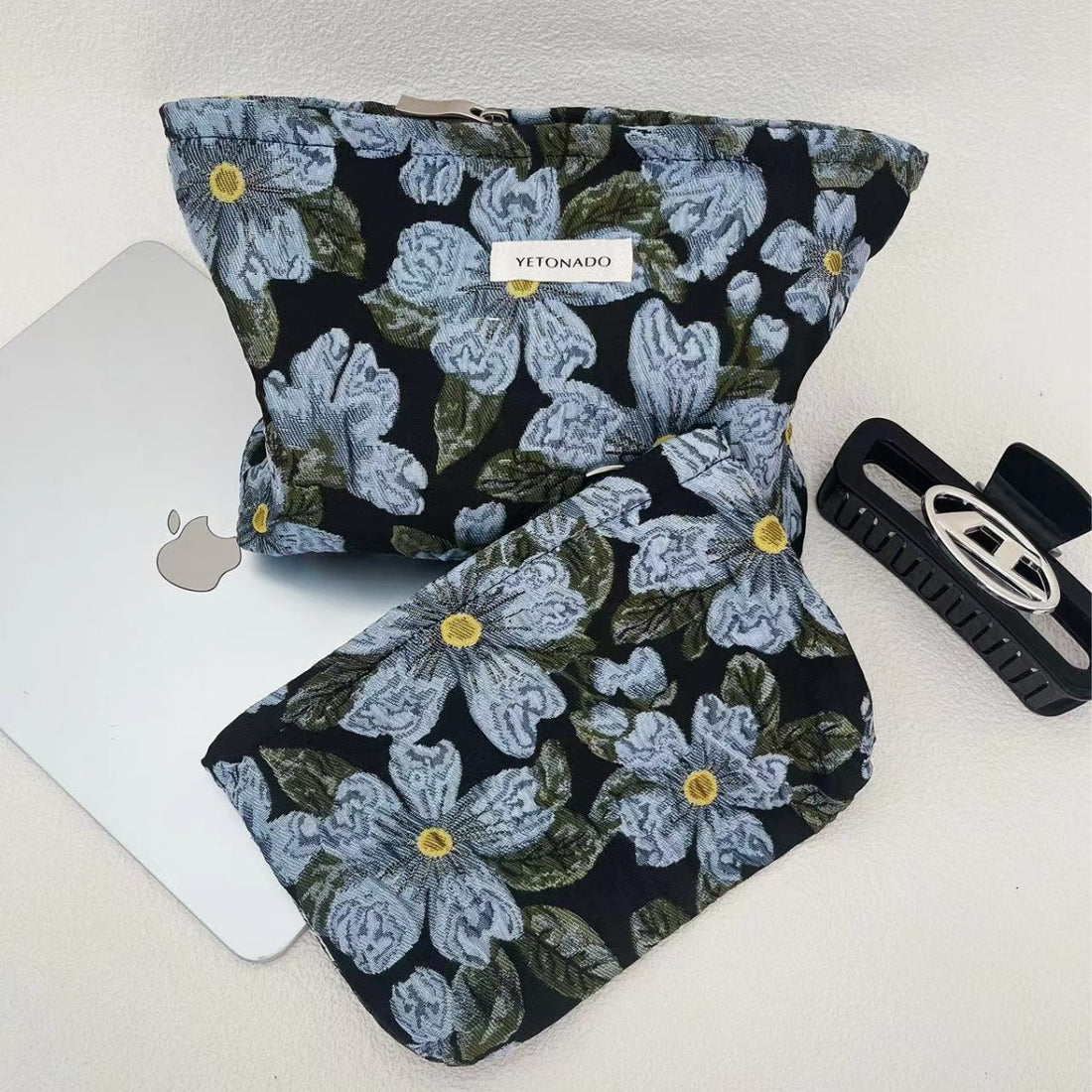 Flower Embossed Makeup Bag - DippedShop Wholesale - #5251