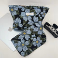 Flower Embossed Large Capacity Makeup Bag MK2BW6W10BOB406