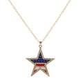 Stylish USA Map Pendant Choker Necklace 8ZA6JNC276T