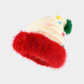 Cute Christmas Tree Plush Ball Warm Beanie Hat 6W6HAT832