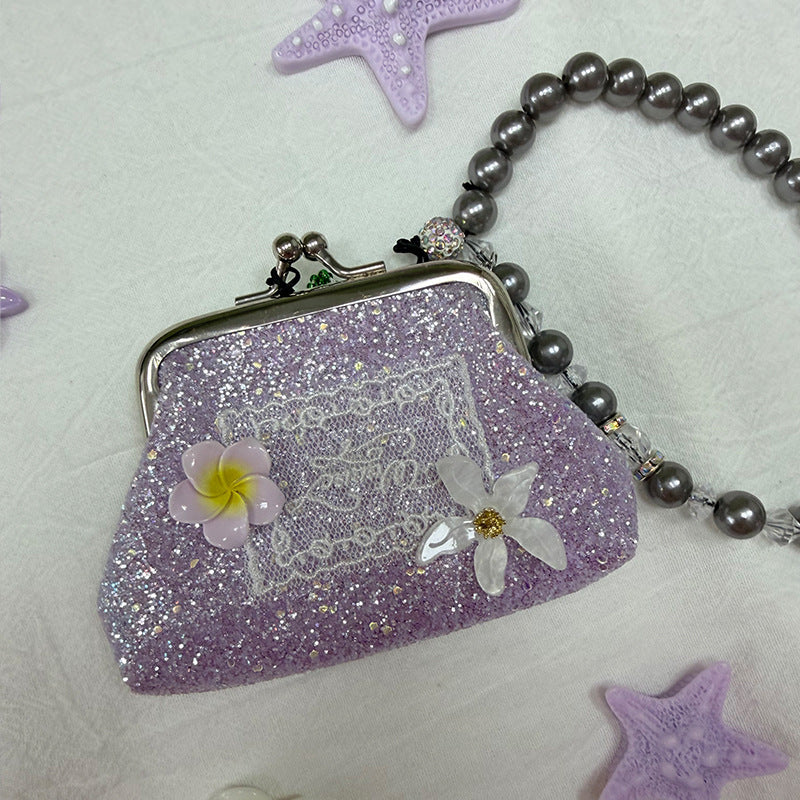 Glitter Flower Coin Purse - DippedShop Wholesale - #2707