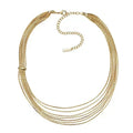 Minimalist Layered Gold Necklace - DippedShop Wholesale - #9267