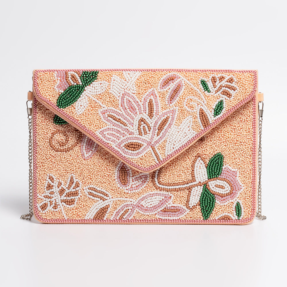 Boho Floral Beaded Handbag - DippedShop Wholesale - #1379
