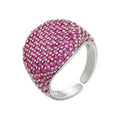 Colorful Sparkly Rhinestone Open Adjustable Ring 6W6JRG295