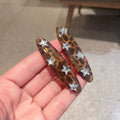 Vintage Leopard Amber Star Rhinestone Hair Clip 6W6HPN105