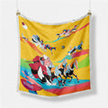 Abstract Silk Square Scarf - DippedShop Wholesale - #0067
