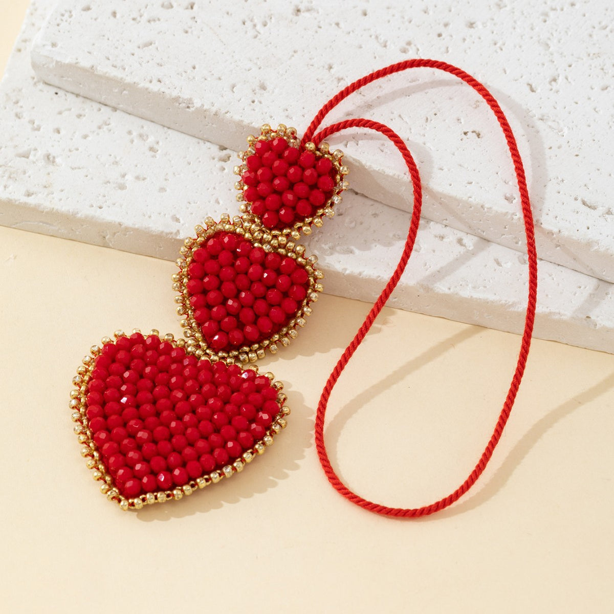 Heart Pendant Bag Charm - DippedShop Wholesale - #1683