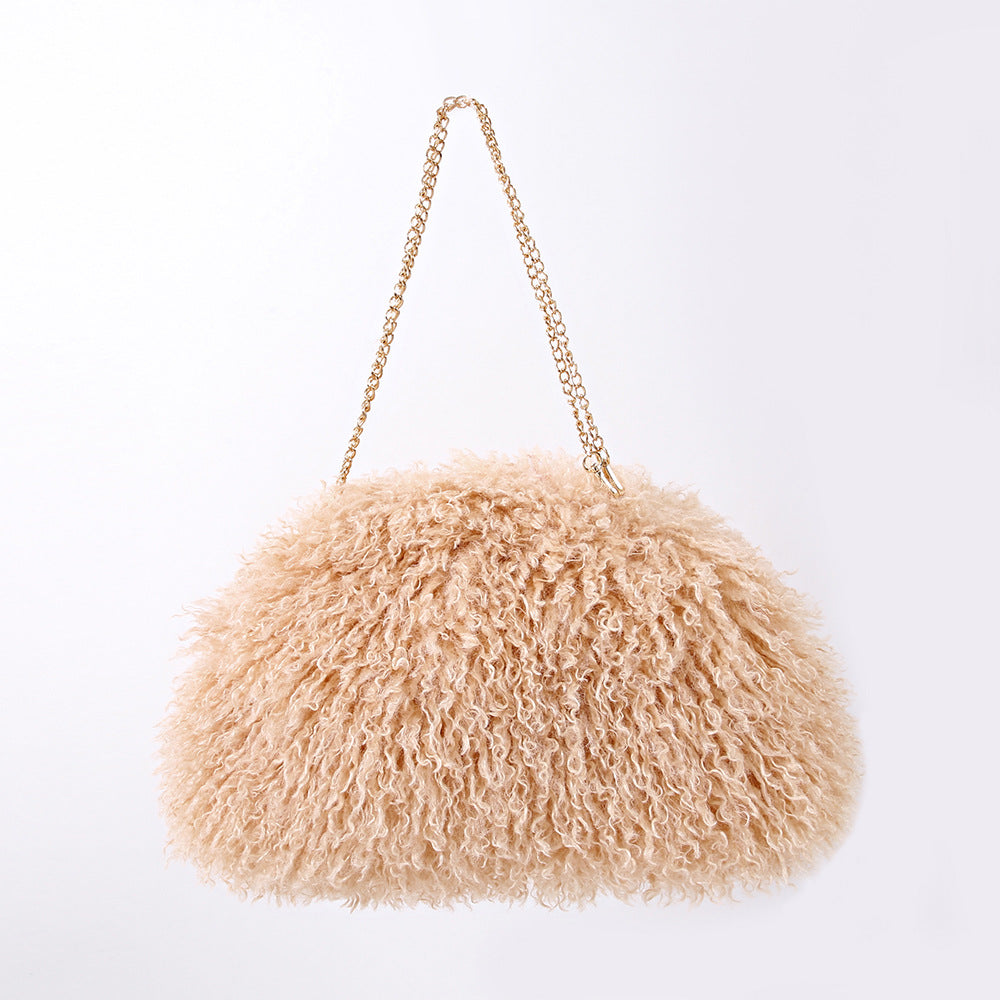Fuzzy Plush Large Capacity Cloud Shoulder Bag 6W10BBG2348