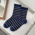 Casual Striped Color Block Slouchy Socks 6W8FSO691