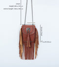 Boho Studded Tassel Mini Crossbody Bag 6W10BBG2407