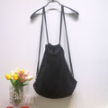 Simple Hollow Out Solid Color Drawstring Backpack 6W10BBG1774