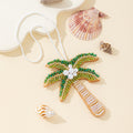 Beaded Coconut Tree Bag Charm - DippedShop Wholesale - #1219