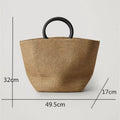 Woven Straw Tote Bag - DippedShop Wholesale - #4707